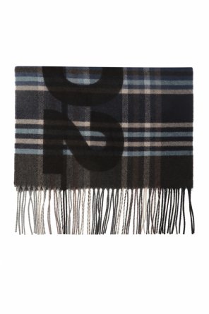 Checked wool scarf, zdjęcie 1 Checked wool scarf od Dsquared2
